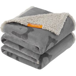 Patura impermeabila pentru caini FEANDREA XL, reversibila, gri, 152x127 cm