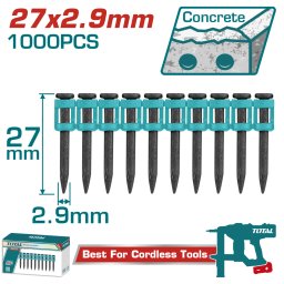 Cuie TOTAL pentru pistol de beton 27x2.9 mm, 1000 buc