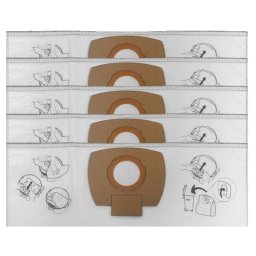 Set 5 Saci Textili Makita P-72899 pentru Aspiratoare Makita Alb