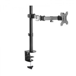 Suport Pentru Monitor Procart Reglabil Pe Inaltime 1 Brat Maxim 27inch Greutate Suportata 8kg Negru