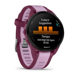 Smartwatch Garmin Forerunner 165 Music 3.05cm 1.2Inch AMOLED 43mm Digital 390 x 390 Pixeli Touchscreen Purple