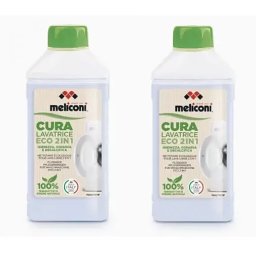 Solutie de Decalcifiere Meliconi pentru Masina de Spalat Rufe ECO 2-in-1 2x250ml 4x Decalcifieri