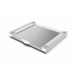 Kit Universal Meliconi de Suprapunere a Masinii de Spalat si a Uscatorului de Rufe + Suport Retractabil Alb