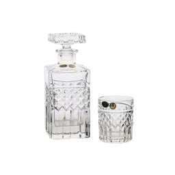 HARRY Set 6 pahare si decantor cristal Bohemia whisky