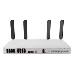 Switch MIKROTIK CRS418-8P-8G-2S+5AXQ2AXQ-RM, L3, Wi-Fi 6 dual-band, PoE, White