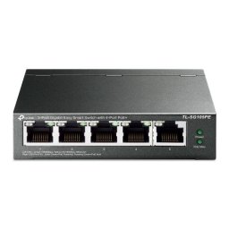 Switch TP-LINK TL-SG105PE, 5 porturi (4 PoE+), Black