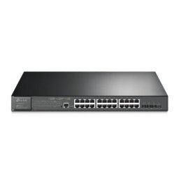 Switch TP-LINK JetStream TL-SG3428XMP, 24 porturi, PoE+, Black