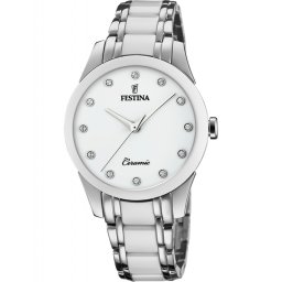 Ceas Dama, Festina, Ceramic cu Cristale Swarovski F20499/1