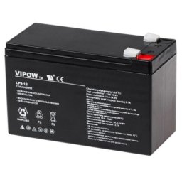Acumulator staționar GEL 12V 9Ah, fără întreținere, Vipow LP9-12