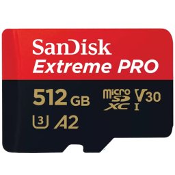 SANDISK Extreme Pro 512GB MicroSDXC 140 MB/s 214507