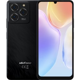 Telefon Ulefone Note 20 Pro, 4G, Dual SIM, 6.75 HD+ 90Hz, Octa-Core, 4GB RAM, 256GB, 50MP, 6000mAh, Android 14, Satin Black