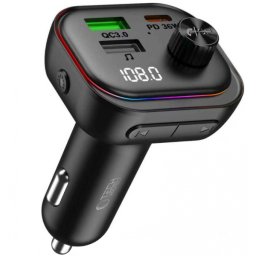 Modulator FM Bluetooth Tech-Protect CC07, 2 x USB-A - 1 x USB-C