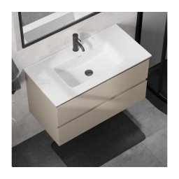 Dulap de baie cu lavoar KENWOOD 91 cm Marakesh/Alb
