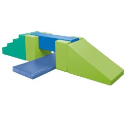 Set de joaca din burete cu scara si rampa, softplay06-max - grosime 5 cm