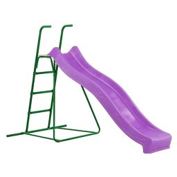 Tobogan 235 cm roz-mov, inaltime asezare 120-125 cm - tobogan cu scara