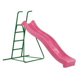 Tobogan 235 cm roz deschis, inaltime asezare 120-125 cm - tobogan cu scara