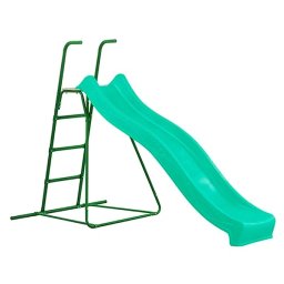 Tobogan 235 cm turquoise, inaltime asezare 120-125 cm - tobogan cu scara