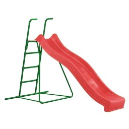 Tobogan 235 cm rosu, inaltime asezare 120-125 cm - tobogan cu scara
