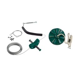 Set tiroliana 30 m + leagan disc - diverse culori - verde