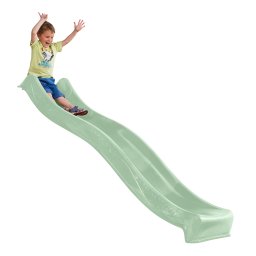 Tobogan 235 cm verde pastel, inaltime asezare 120-125 cm - tobogan simplu, doar panta