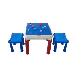 Masuta copii pentru lego cu 2 scaunele keter