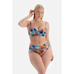 Dagi Lilac - Top de bikini pentru culturism verde cu corset