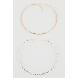 DEFACTO Women's Set of 2 Short Necklaces
