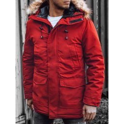Parka de iarnă pentru bărbați, roșie