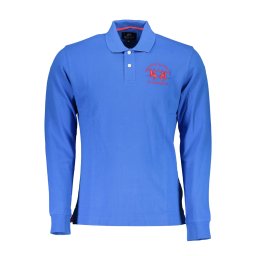 Tricouri polo albastre cu mânecă lungă pentru bărbați