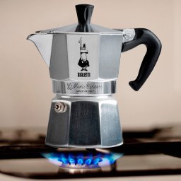 Cafetiera Bialetti Moka Express, espresso machine (silver, 18 cups)