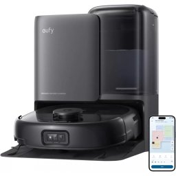 Robot de Aspirare eufy E25 Omni (T2353G11) 20000Pa cu Functie de Spalare Sistem HydroJet Statie All-in-One Negru