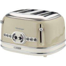 Ariete Vintage 4-slot toaster 156 (beige, 1,600 watts, for 4 slices of toast)