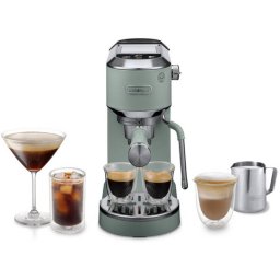 Espressor cafea Delonghi Dedica Duo EC890.GR, espresso machine light green, Cold Brew
