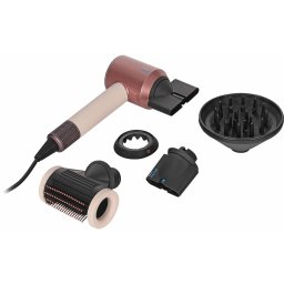 Uscator de Par Dyson Supersonic Nural Straight + Wavy Ceramic Pink/Rose Gold, Hairdryer cream/rose gold