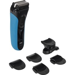 Aparat de ras Braun Series 3 3010BT, shaver black/blue, Wet&Dry