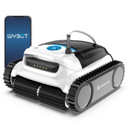 Robot de Curatat Piscina Wybot M1C cu Fir Putere 150W Alb/Negru