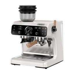 Espressor Semi-automat HiBREW H7B Rezervor Apa 2.8L Recipient Boabe de Cafea 250G Presiune 20Bar 2800W Alb Crema