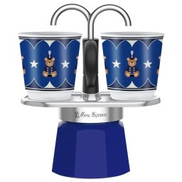 Cafetiera Moka Bialetti Mini Express 2TZ 100 ml Joyful Christmas 2 x 45Ml Albastru