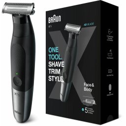 Aparat de ras Braun Series X XT5100 Face + Body, beard trimmer (black/silver)