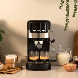 Espressor cafea Cecotec Power Espresso 20 Pecan, espresso machine blue-black/stainless steel, 1100 watts