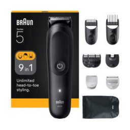 Masina de tuns Braun Series 5 All-In-One Style Kit AIO5540, Hair Clipper Black, 9-in-1