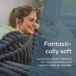 Incalzitor corporal Beurer HD 82 Stockholm heated blanket, grey, 130 x 180 cm