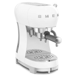 Espressor Manual Smeg 50's Style ECF02WHEU Rezervor Apa 1.1L 15Bari 1350W Alb