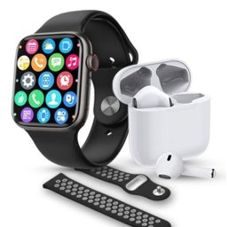 UB Set ceas smartwatch si casti bluetooth pro max W26 BARBATI NEGRU