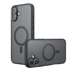 Husa de protectie Techsuit PureFrost MagSafe compatibil cu iPhone 17, Negru Mat