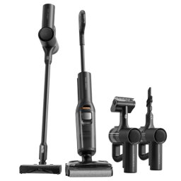 Aspirator vertical Roborock F25 ACE Combo, 269 W, 25 000 Pa, 560 ml, 4 trepte de putere, Autocuratare, Autonomie de pana la 60 de minute, Negru