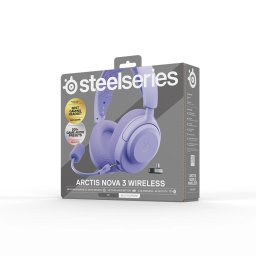 SteelSeries Arctic Nova 3 Căști de gaming wireless - Lavandă