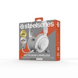 SteelSeries Arctis Nova 3 Căști de gaming wireless – Albe