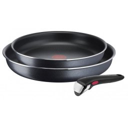 Tigai si seturi Tefal L7649253 Frypan set Ingenio Ultimate, 3 pieces, Black