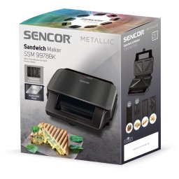 Sandwich maker SSM 9978BK 4 ÎN 1, 900 W Negru